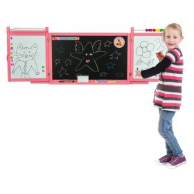 Magnet- / Kreidetafel für Kinder an der Wand - pink, 3Toys.com
