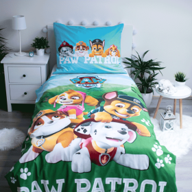 Bettwäsche mit Leuchteffekt Paw Patrol 140 x 200 cm + 70 x 90 cm, Sweet Home, Paw Patrol