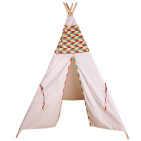 Tipi Indianer mit Kissen