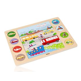 2-in-1 Puzzle Fahrzeuge - Puzzle und Spiel Finde den Schatten