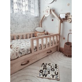 Kinderbett Hausbett SCANDI - natur, ScandiRoom