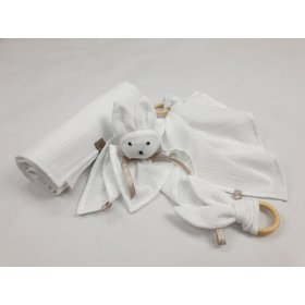 Musselin-Set für Babys - weiß, TOLO