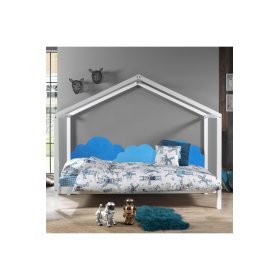 Schaumstoffschutz für die Wand hinter dem Bett Clouds - blau, VYLEN