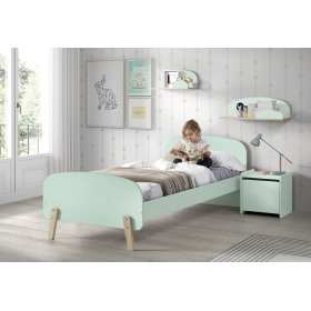 Nachttisch Kiddy - minze, VIPACK FURNITURE
