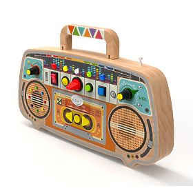 2Kids Toys Aktivitätstafel Holz-FM-Radio