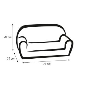 Baby sofa Sterne - grau, Delta-trade