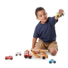 LKW mit Rettungsfahrzeugen, Melissa & Doug