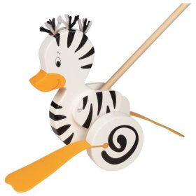 Tier an einer Stange ziehen Goki - Zebraente, Goki