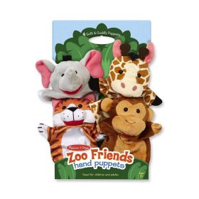 Puppet Zoo - 4er Set, Melissa & Doug