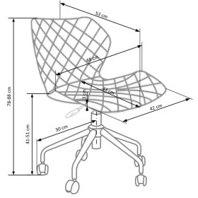 Matrix Student Stuhl - schwarz-türkis