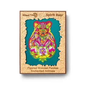 Buntes Holzpuzzle - Bär