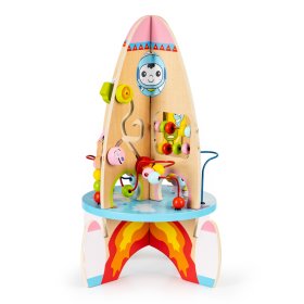 Multifunktionale Lernrakete aus Holz 8in1, EcoToys