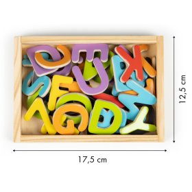 Magnetische Buchstaben und Zahlen