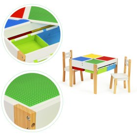 Kindertisch mit Stühlen Holz Creative