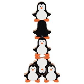 Balancespiel aus Holz - Pinguine