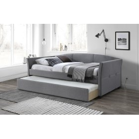 Bett mit Zustellbett SANNA 90 x 200 cm – Grau, Halmar