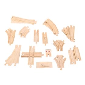 Bigjigs Rail Holzschienen-Set mit 25 Teilen, Bigjigs Rail