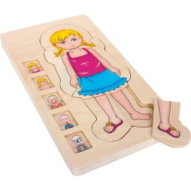 Small Foot Anatomie-Puzzle aus Holz, Small foot by Legler