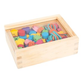 Small Foot Aufreihperlen aus Holz in einer Box, Small foot by Legler