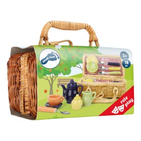 Small Foot Picknickkorb mit buntem Keramikgeschirr, Small foot by Legler