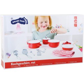 Small Foot Kindergeschirr aus Metall in Rot, Small foot by Legler
