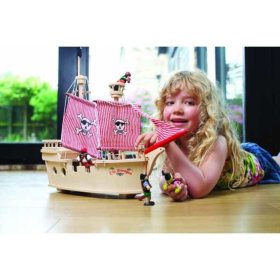 Tidlo Piratenschiff aus Holz, Tidlo