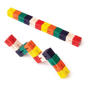 Bigjigs Toys Holzpuzzle farbige Schlange 1 Stk