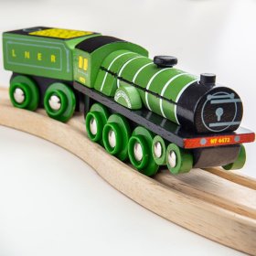 Bigjigs Rail Hölzerne Nachbildung der Flying Scotsman-Lokomotive, Bigjigs Rail
