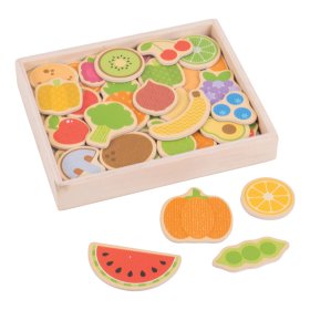 Bigjigs Toys Obst- und Gemüsemagnete, Bigjigs Toys