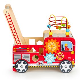 Gehwagen aus Holz - Feuerwehrauto, EcoToys
