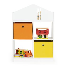 Hausbibliothek mit Aufbewahrungsboxen, EcoToys