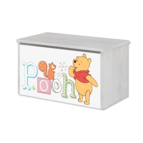 Holzkiste für Disney-Spielzeug - Winnie the Pooh und Sparschwein - Norwegisches Kieferndekor, BabyBoo, Winnie the Pooh