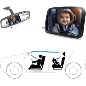 SIPO Spiegel zur Beobachtung des Kindes im Auto, Sipo