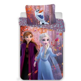 Kinderbettwäsche 140 x 200 cm + 70 x 90 cm cm Frozen Anna und Elsa, Sweet Home, Frozen