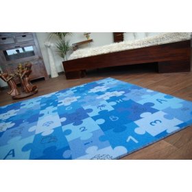 Kinderteppich 'Puzzle' - blau, F.H.Kabis