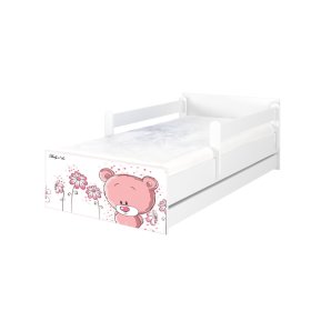 Kinderbett MAX Pink Tedy Bear - weiß