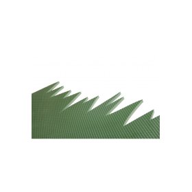 Wandschutz aus Schaumstoff hinter dem Bett - Gras