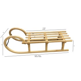 Traditioneller Klasik-Holzschlitten