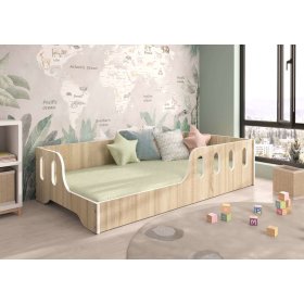 Kinderbett Montessori Koko 140x70 cm - Sonoma