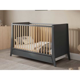 Kinderbett Cosmo 120x60 - Anthrazit, Pietrus