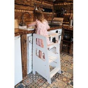 Montessori Lernturm Nora - Weiß, Ourbaby