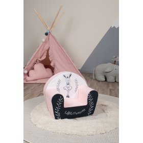 Kinderstuhl Bunny Ballerina - weiß-rosa