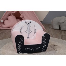 Kinderstuhl Bunny Ballerina - weiß-rosa