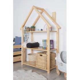 Kinderregal Häuschen FRANK - natur, Litdrew
