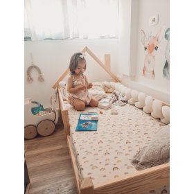 Kinderbett Hausbett Ollie - natur, Litdrew