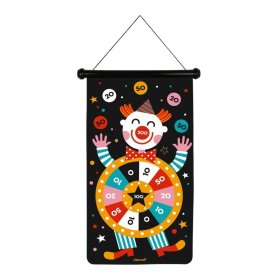 Janod Magnetische doppelseitige Zielscheibe Circus - 6 Darts