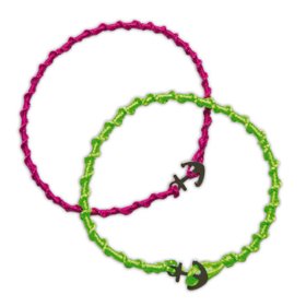 Janod Schmuckherstellungsset mit Schmuckschatulle Neon-Armbänder 8+, JANOD