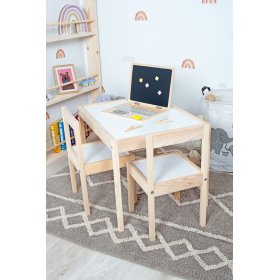 Kindertisch und 2 LETTO-Stühle, Ourbaby