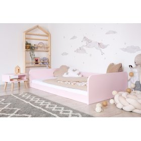 Mitwachsendes Bett Nell 2in1 - puderrosa, Ourbaby