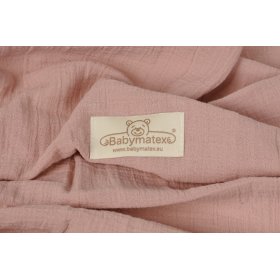Decke und Kissen aus Musselin mit Füllung 100x135 + 40x60 - rosa, Matex